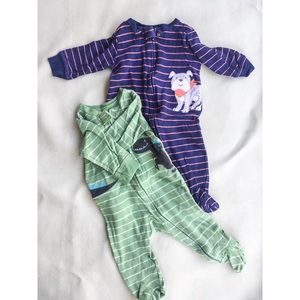 Pair of Carters zip PJ’s